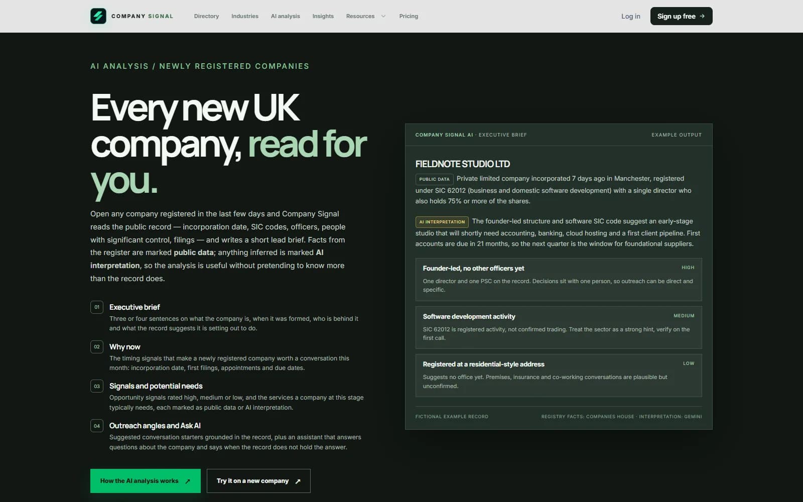 Company Signal screenshot 1