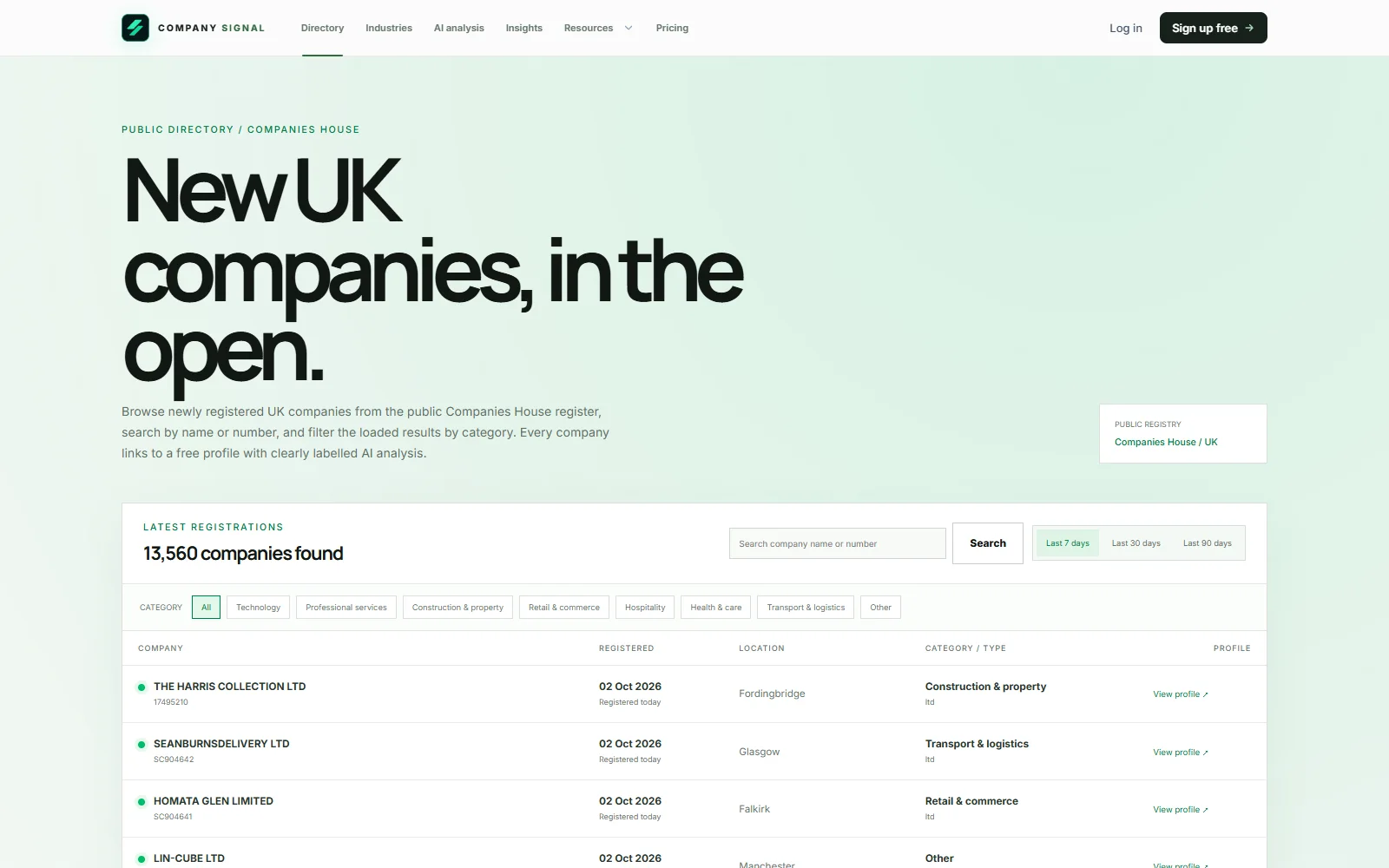 Company Signal screenshot 3