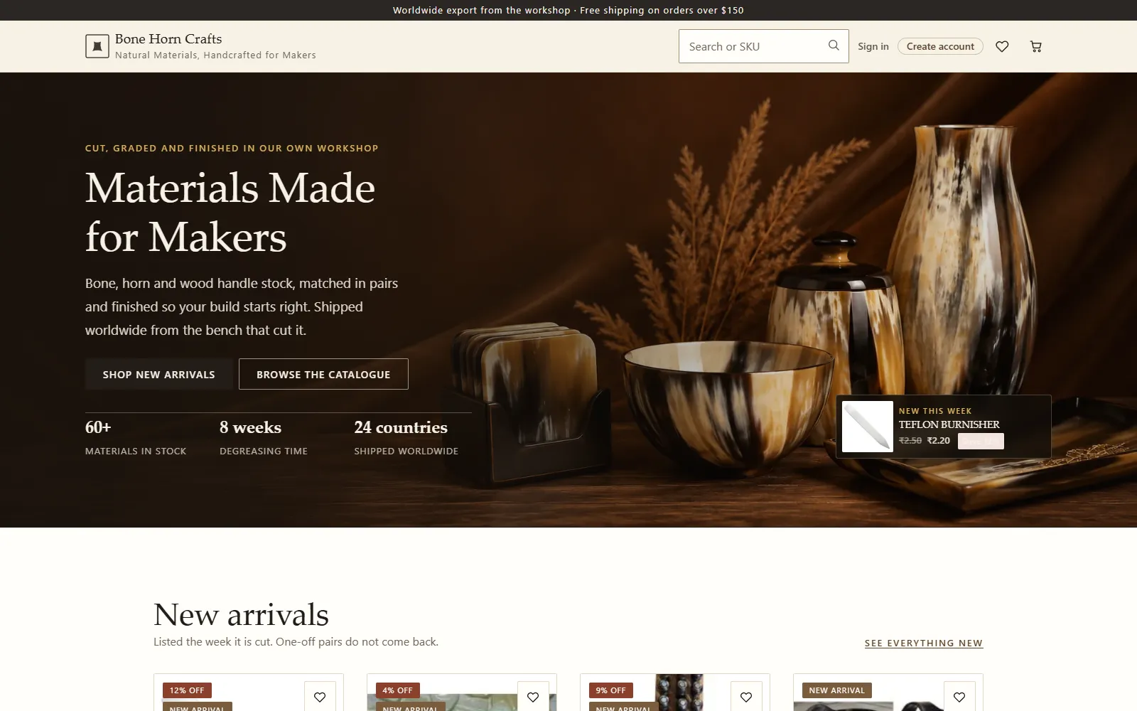 Bone Horn Crafts — case study preview