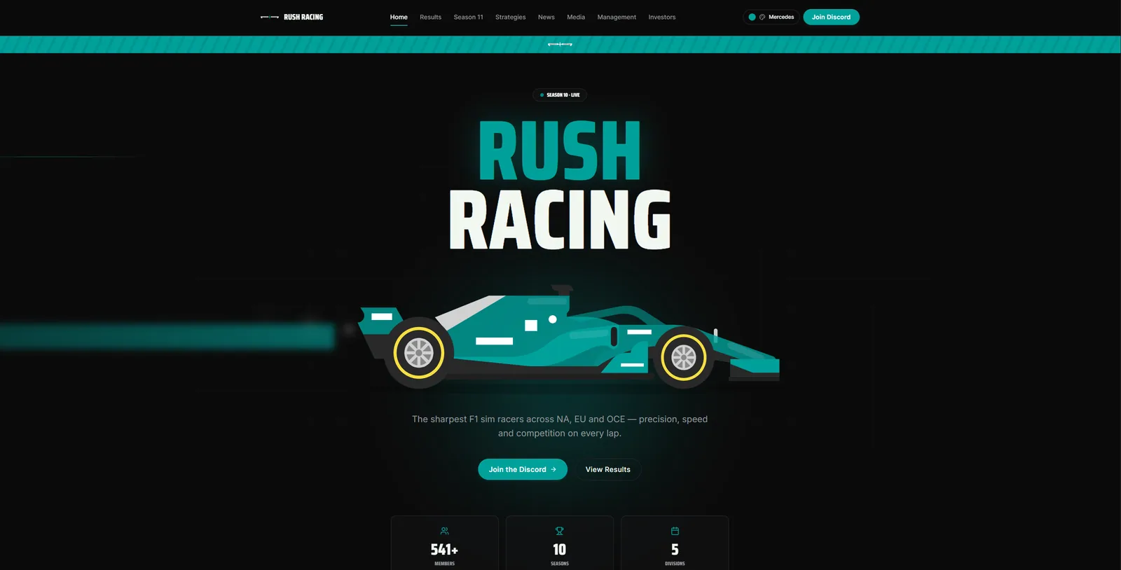 Rush Racing League — Screen 1