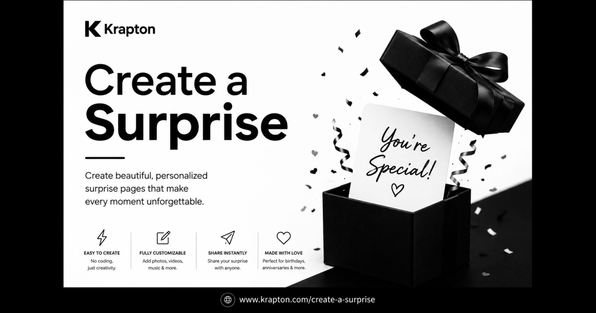 How Krapton's "Create a Surprise" Redefines Digital Gifting: Complete Guide & Walkthrough
